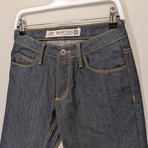 Burton Jeans Dark Stiff 100% Cotton Skinny Slim - Size 28 - Picture 3 of 13